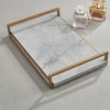 Marble Grey White Coffee Table Tray 1