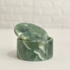 Green Marble Cotton Bud and Pad Holder 1