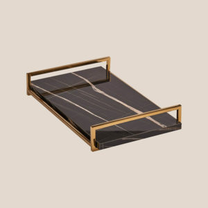 Luxurious Gold Black Tray