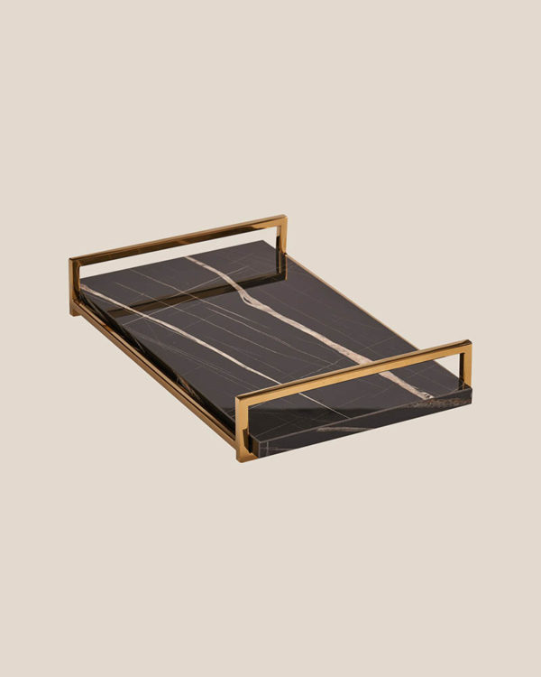 Luxurious Gold Black Tray