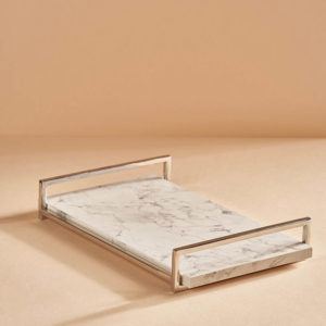 Luxurious silver White Tray