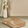 Stainless Rectangle Mirrored Display Tray 1
