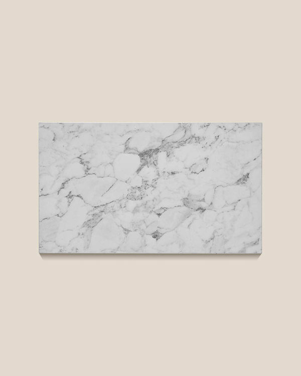 White & Grey Marble Alike Platters Medium