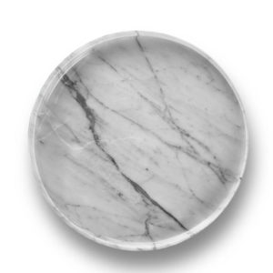 White Marble Circular Tray