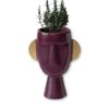 Gold and Purple Vase Statue 1
