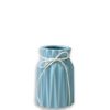 Turquoise Blue and White Porcelain Vase 1