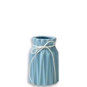 turquoise blue and white porcelain vase