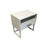 Ascot Bedside Table with Shelf and Stainless Leg 6
