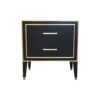 Emma Bedside Table with Brass Inlay 14