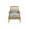 Blue French Antique Armchair 1