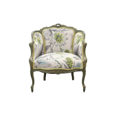 vintage floral armchair