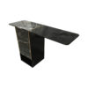 Sylvan Black Wood and Marble Console Table 2