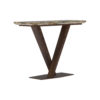 Cambridgeshire Wooden Console Table with Natural Marble 3