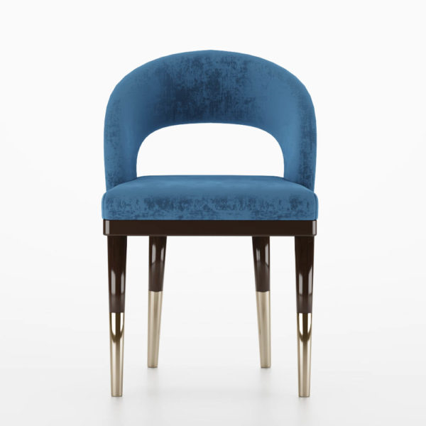 Tosce Blue Velvet Dining Chair 6