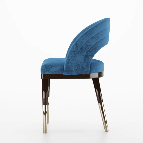 Tosce Blue Velvet Dining Chair 3