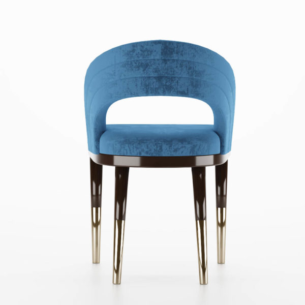 Tosce Blue Velvet Dining Chair 5