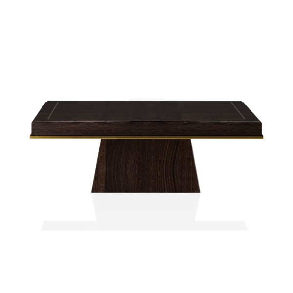 Glamorgan Square Wooden Coffee Table Veneer Inlay