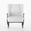 Herefordshire Brown Legs and Off White Armchair 2