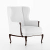 Herefordshire Brown Legs and Off White Armchair 1