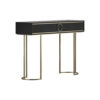 Lauderdale Stainless steel with Wooden Console Table 2