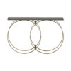 Manchester Glass and Circles Golden Metal Console Table 2