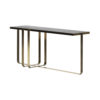 Stewartry Brass Base and Black Marble Top Console Table 4