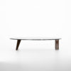Surrey Wood and Marble Oval Coffee Table 2