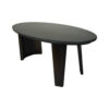 Surrey Wood and Marble Oval Coffee Table 1