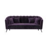 Amaris Velvet Purple Striped Sofa 1