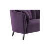 Amaris Velvet Purple Striped Sofa 3