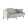 Barletta Vintage Tufted Light Grey Velvet Sofa 2