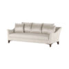 Basildon off White Linen Sofa with Curved Arms 1