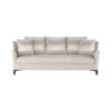 Basildon off White Linen Sofa with Curved Arms 2