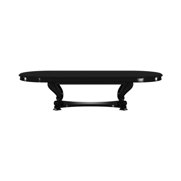 Dolce Wooden Oval Dining Room Table Black