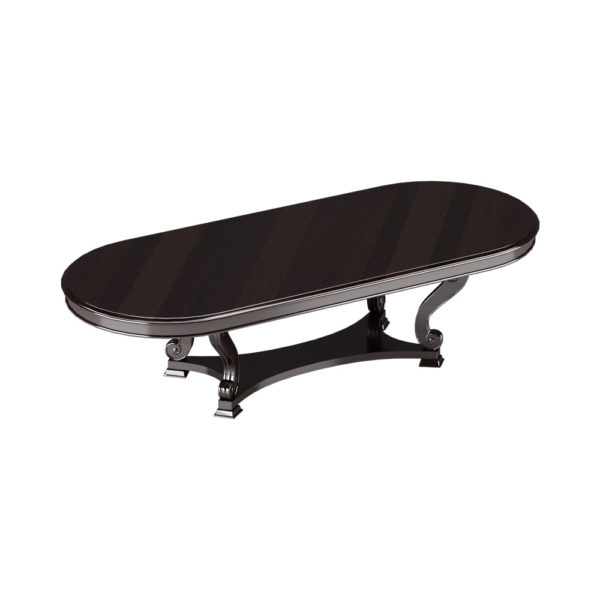 Dolce Wooden Oval Dining Room Table Black