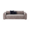 Dorel Modern Grey Velvet Sofa 1