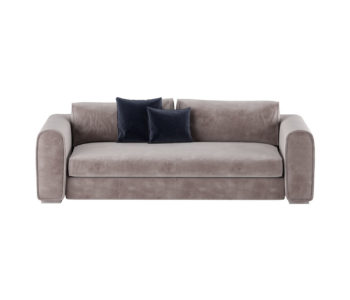 Dorel Modern Grey Velvet Sofa