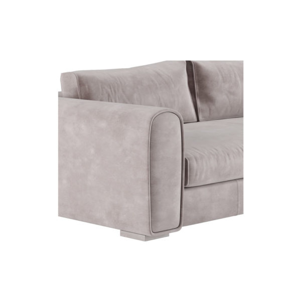 Dorel Modern Grey Velvet Sofa