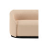 Frey Curved off White Sofa with Black Base 6