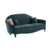 Harley Blue 3 Seater Curved Sofa 2