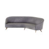 Herman Grey Curved Living Room Sofa 1
