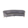 Herman Grey Curved Living Room Sofa 2