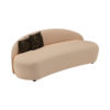 Hermione Cream Curved Sofa without Arms 3