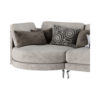Huxley Grey Sofa With Silver Legs 3