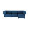 Kelsey Blue Velvet Sectional Sofa 1