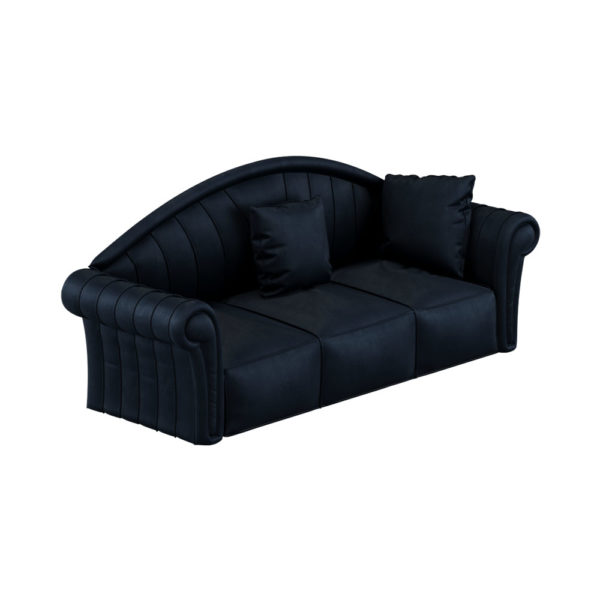 Missano Dark Blue 3 Seater Sofa