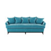 Serene 3 Seater Turquoise Velvet Sofa 1