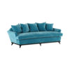 Serene 3 Seater Turquoise Velvet Sofa 2