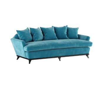 Serene 3 Seater Turquoise Velvet Sofa