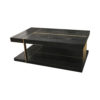 Wimbledon Wooden with Brass Coffee Table UK 3